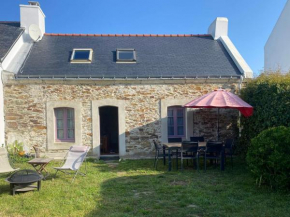 Charmante maison en pierre avec jardin à Bangor, à 1500 m de la plage de Vazen - FR-1-418-157